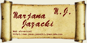 Marjana Jazački vizit kartica